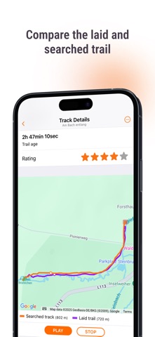 Trailmate Mantrailing iPhone screenshot