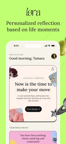 Lora: Your Life in Context iPhone screenshot 1
