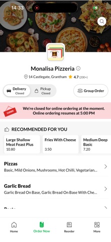 Monalisa Pizzeria Screenshot 2 of 4