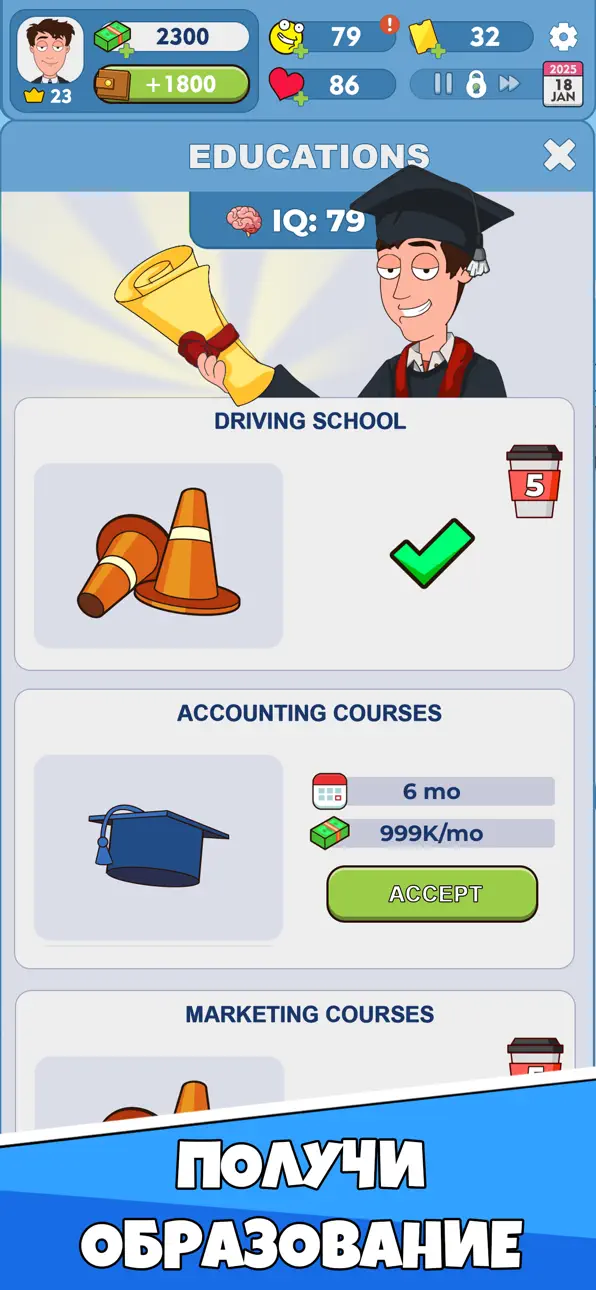 Idle Guy: Life Simulator Games iOS Mod IPA screenshot 5 - iOS game interface