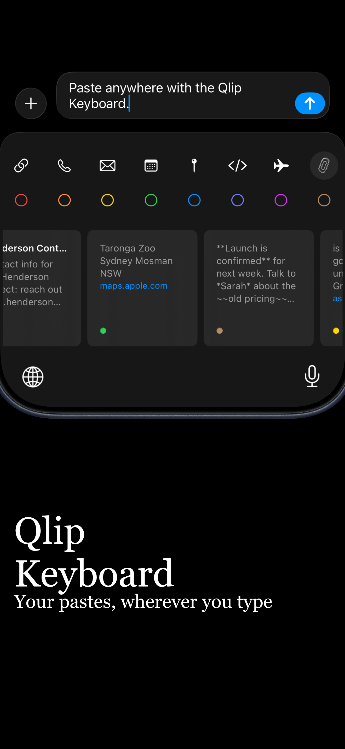 Qlip - Clipboard Manager screenshot 2