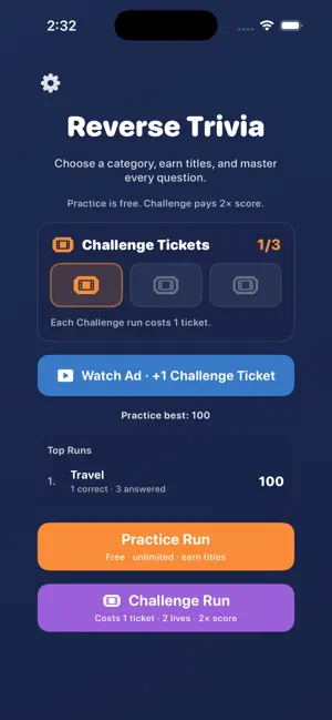 Reverse Trivia screenshot 1