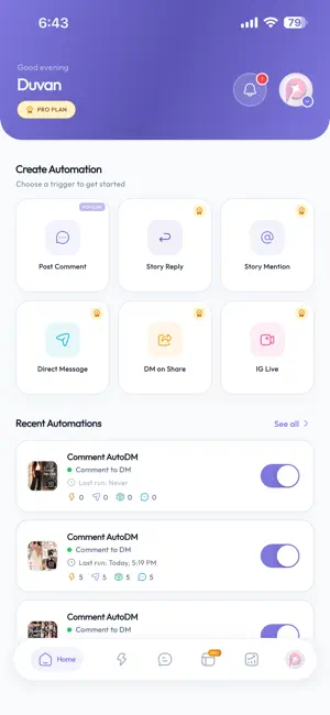 AfterComment: DM Automation screenshot 1