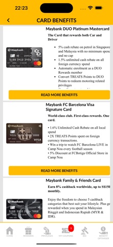 MAYBANK TREATS SG iPhone screenshot