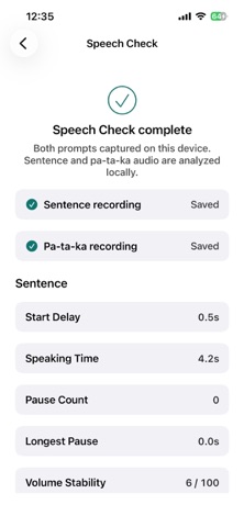 Face & Speech Check screenshot