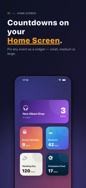 Await - Countdown Timer screenshot 1