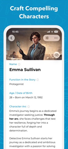 Story Planner for Writers iPhone screenshot