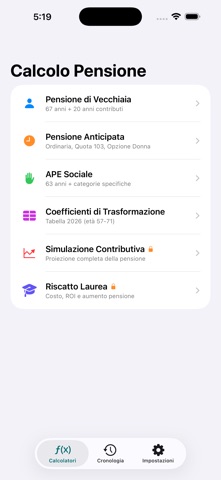 Pensione Calcolo 2026 screenshot