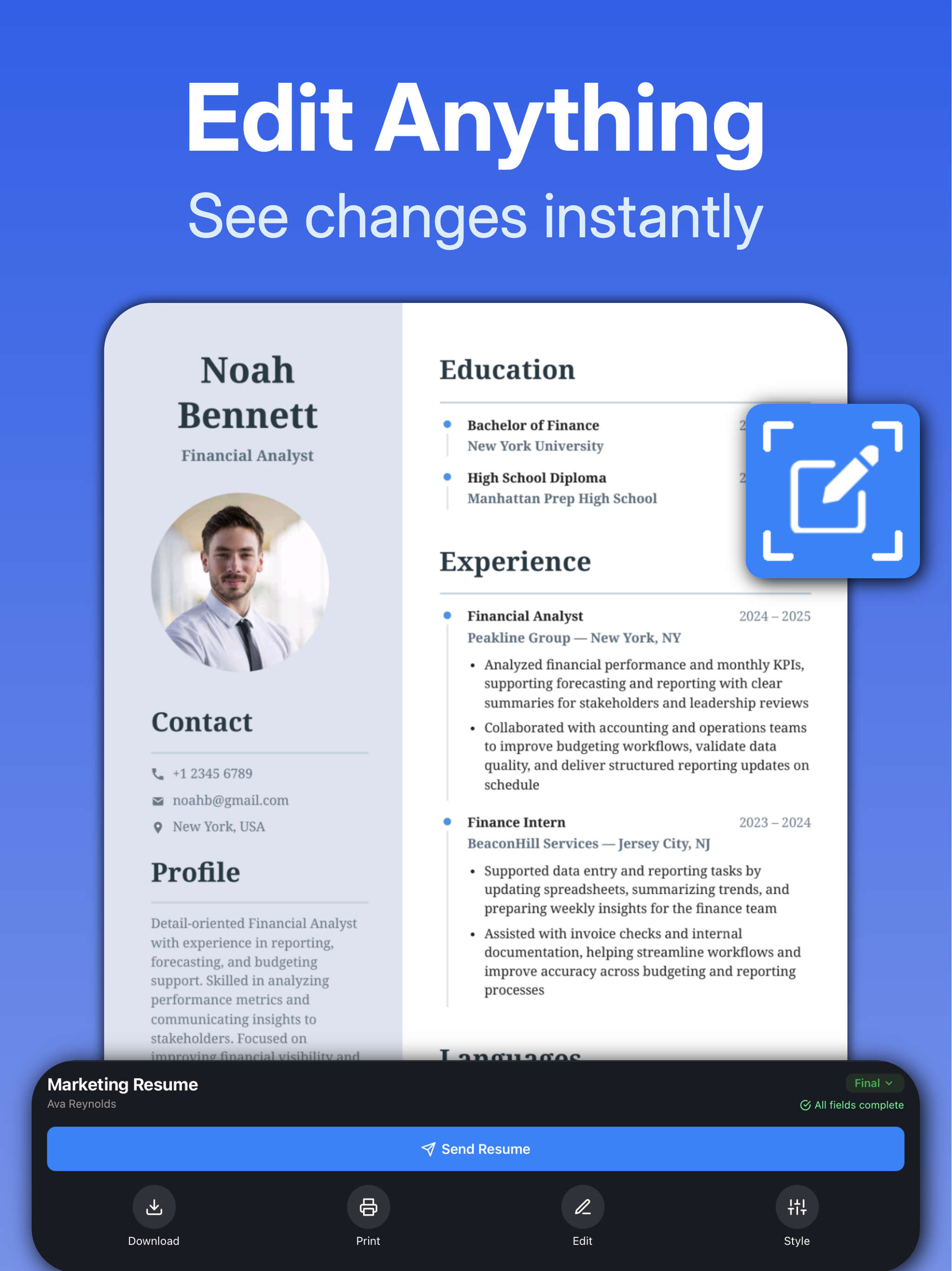 Resume Builder – Job CV Maker screenshot 10