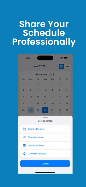 Work Shift Calender Organizer screenshot 4