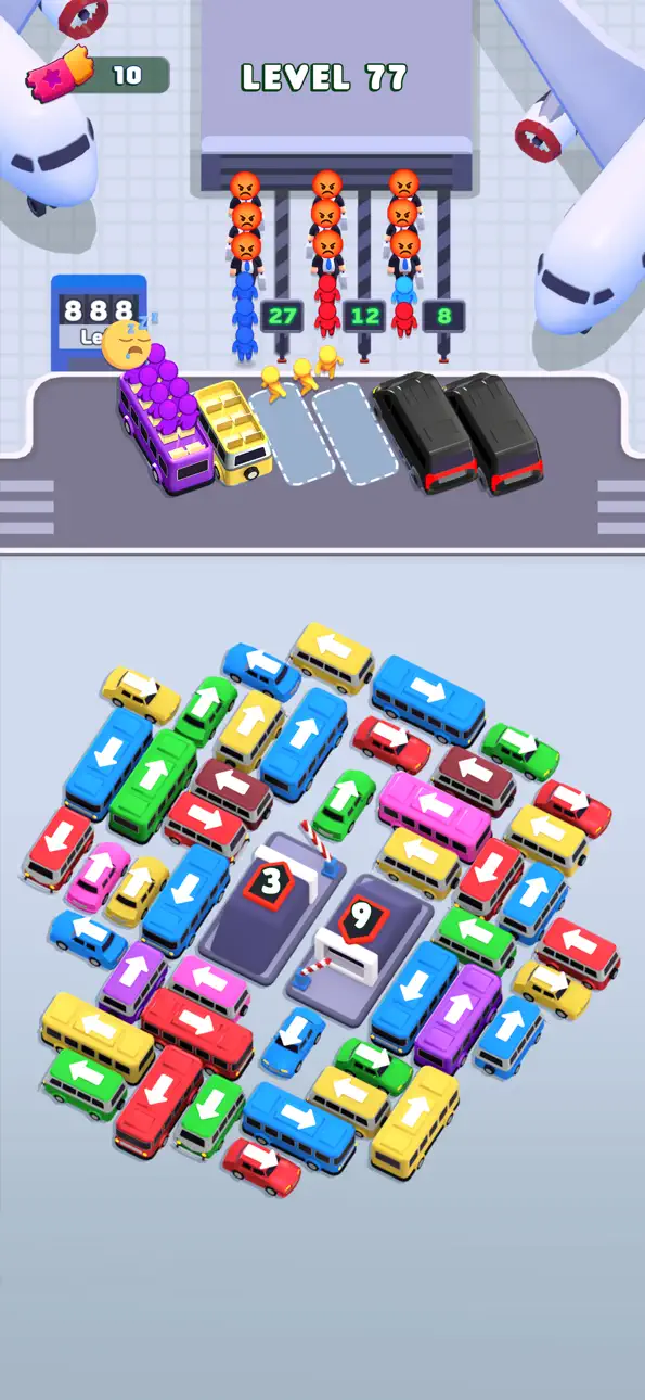 Bus Escape: Traffic Jam iOS Mod IPA screenshot 3 - iOS game interface