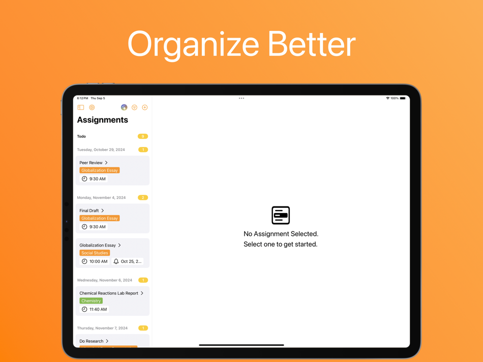 #1. Due Tomorrow: Homework Manager (macOS) 由: MCRICH LLC