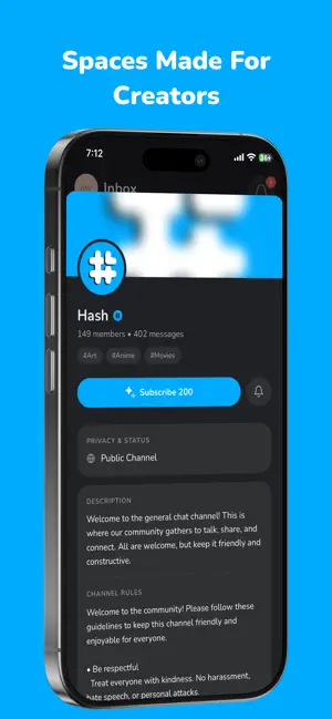 Hash: creator & fan community screenshot 2