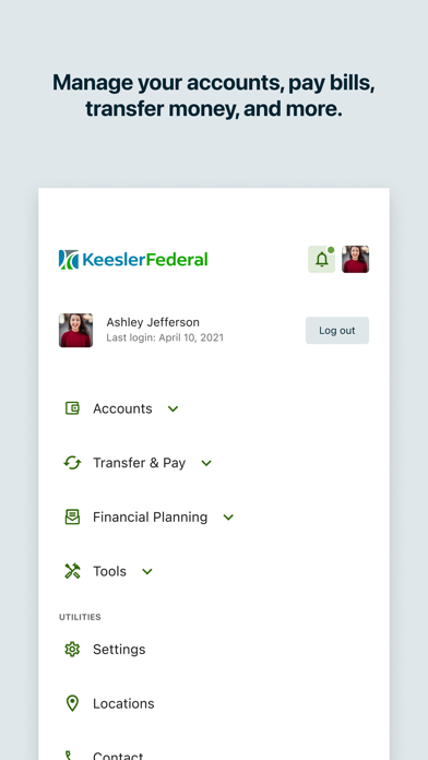 Keesler Federal Mobile Banking Screenshot