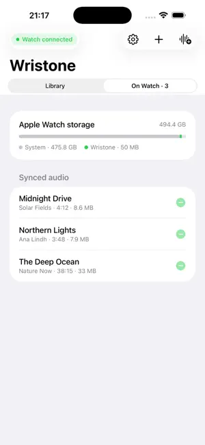 Wristone: Watch Audio Player screenshot 2