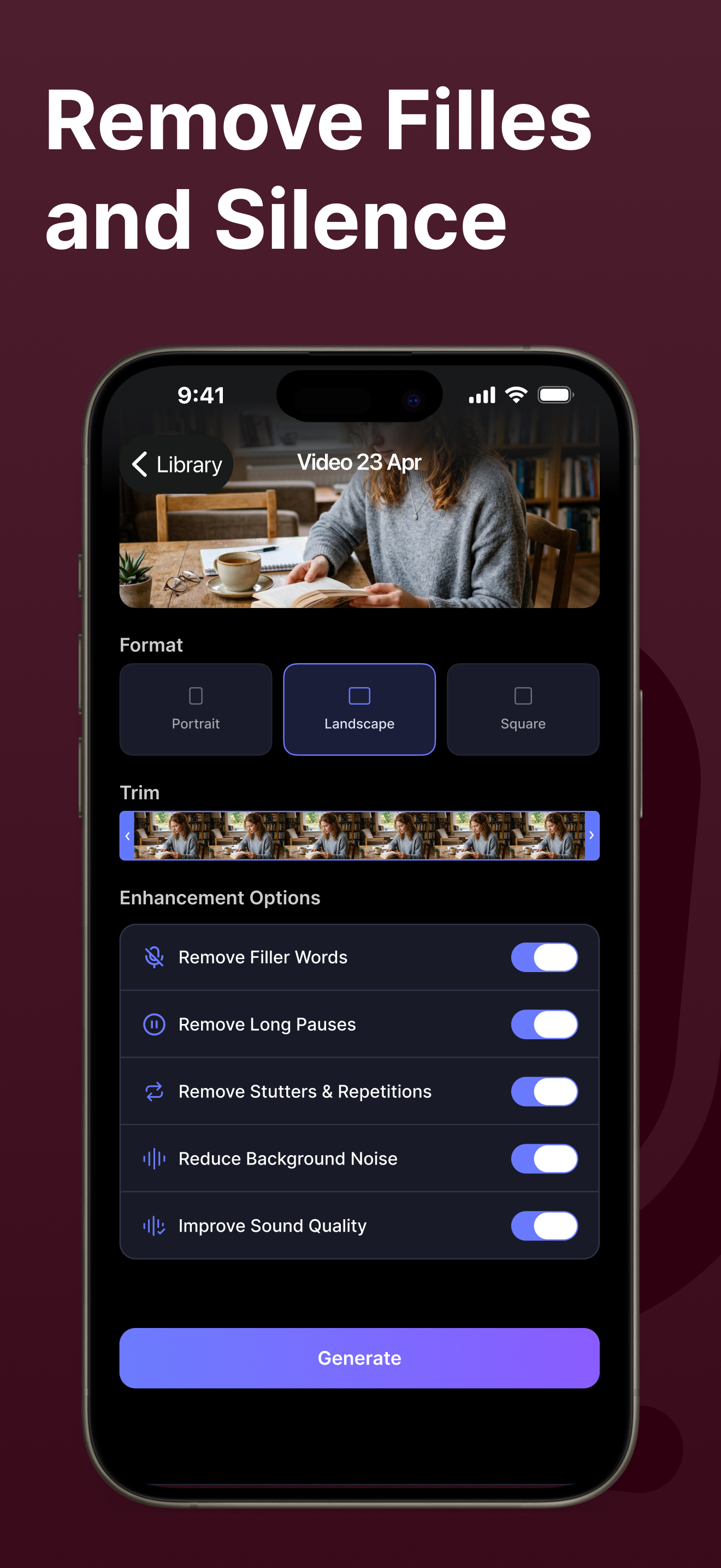 Descript AI Studio screenshot 2