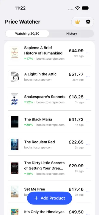 Price Watcher Alert screenshot 1