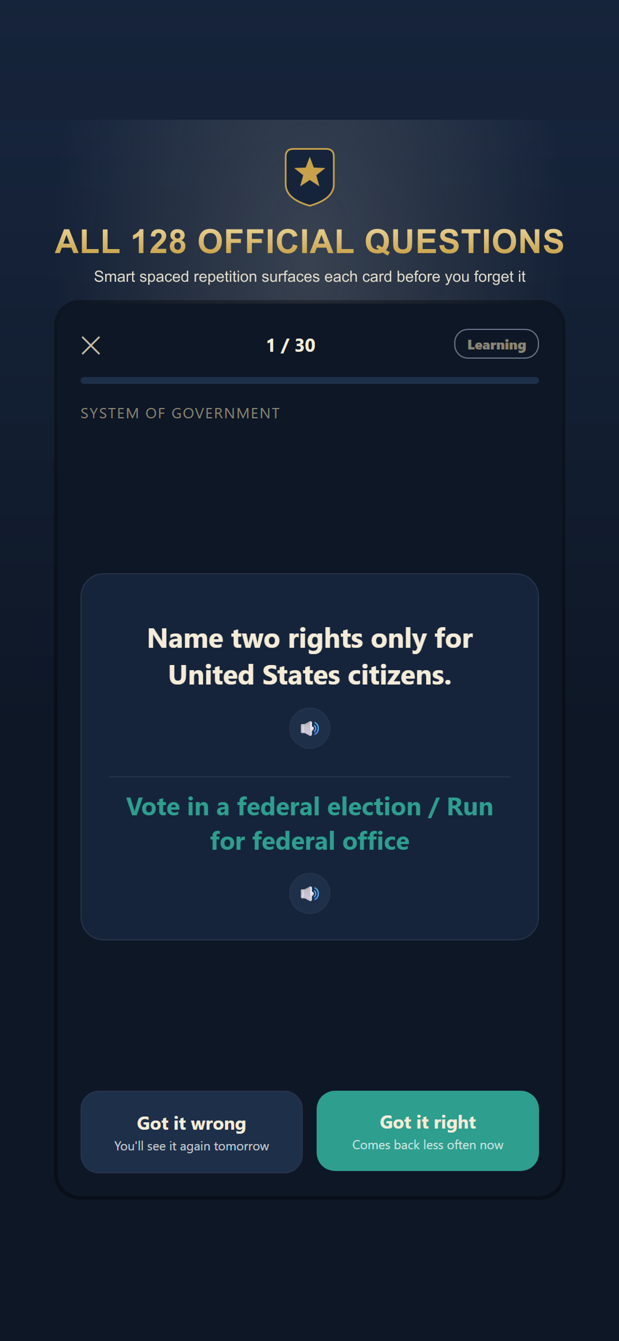 US Citizenship Test 2026 Study screenshot 4