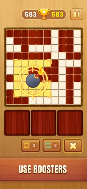 Wooden Puzzle Bliss iPhone screenshot 3