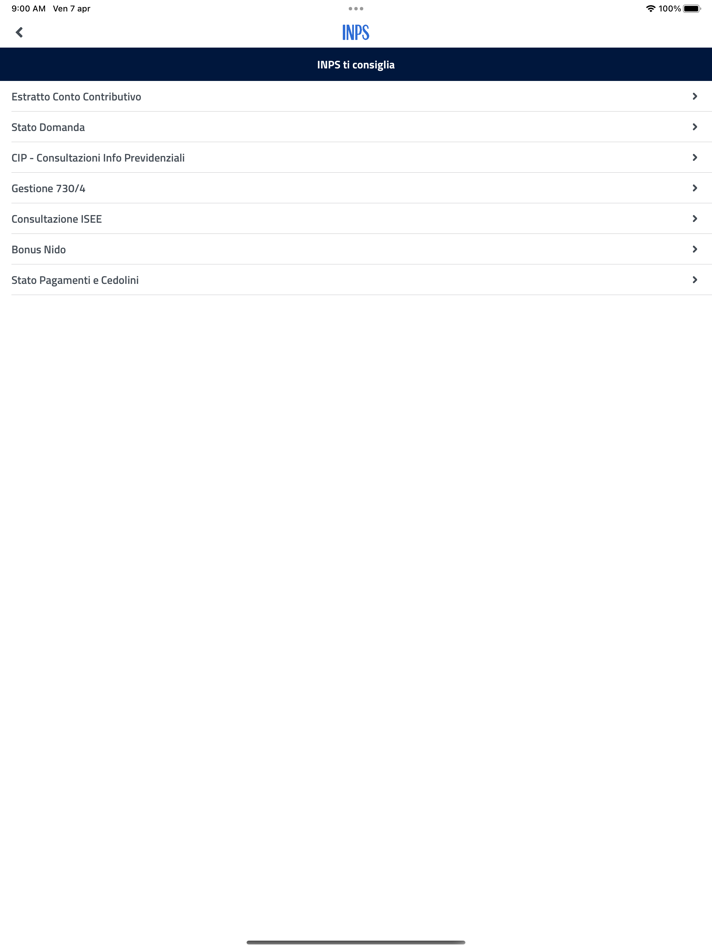 #5. INPS mobile per Tablet (iOS) Podle: Istituto Nazionale Previdenza Sociale