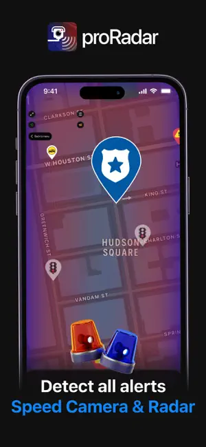 proRadar・Radar & Speed Cameras iPhone screenshot 1