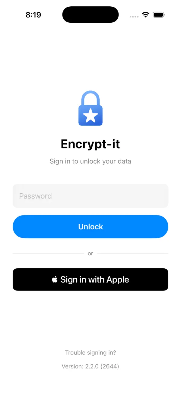 Screenshot #1 pour Encrypt-it
