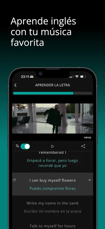 LyricFluent: Aprende inglés screenshot 1 of 10