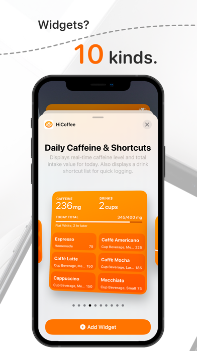 Screenshot #3 pour HiCoffee - Caffeine Tracker