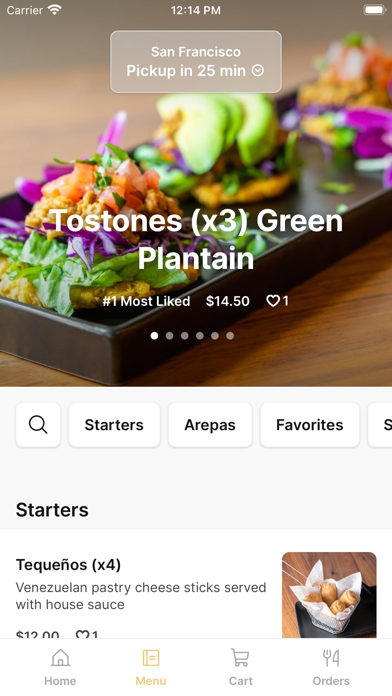 Arepas Latin Cuisine iPhone screenshot 2 - Food & Drink app