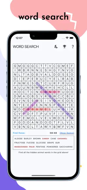 Word search: infinity puzzle screenshot 1