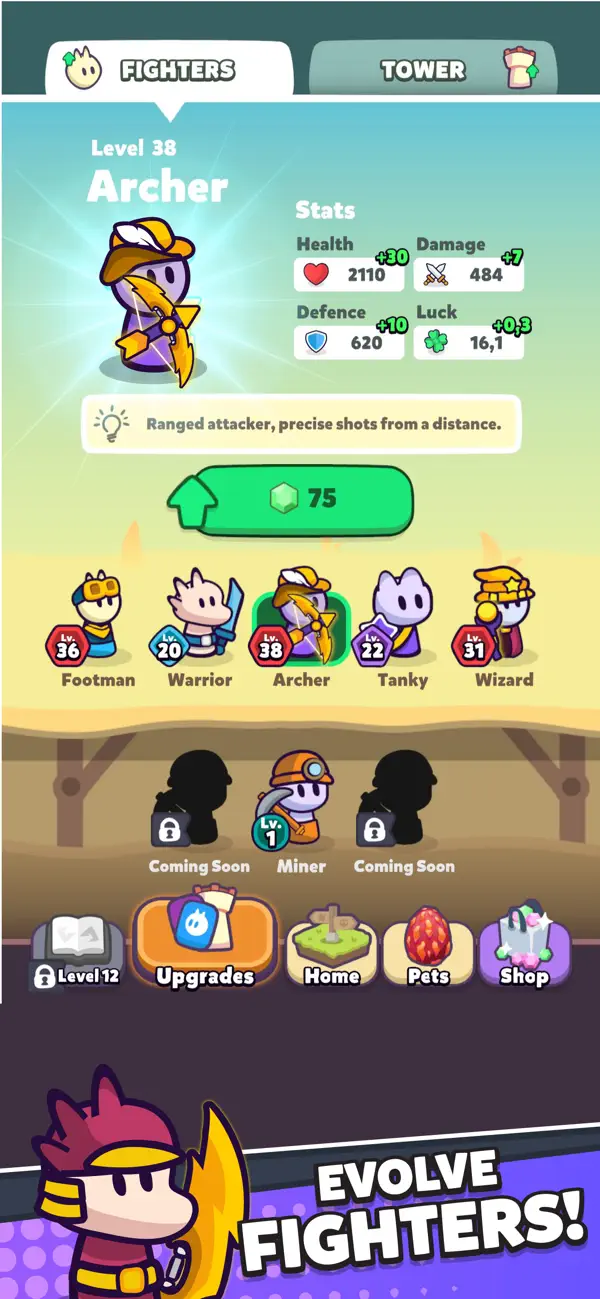 Miner Fighters ! Hack screenshot 9 - game app interface