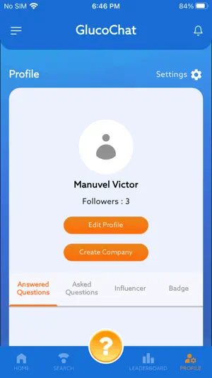 GlucoChat screenshot 1