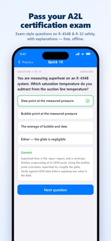 A2L Certification Test Prep Screenshot 1 of 7