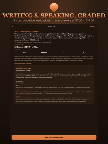 TEF & TCF Canada French Prep iPad screenshot
