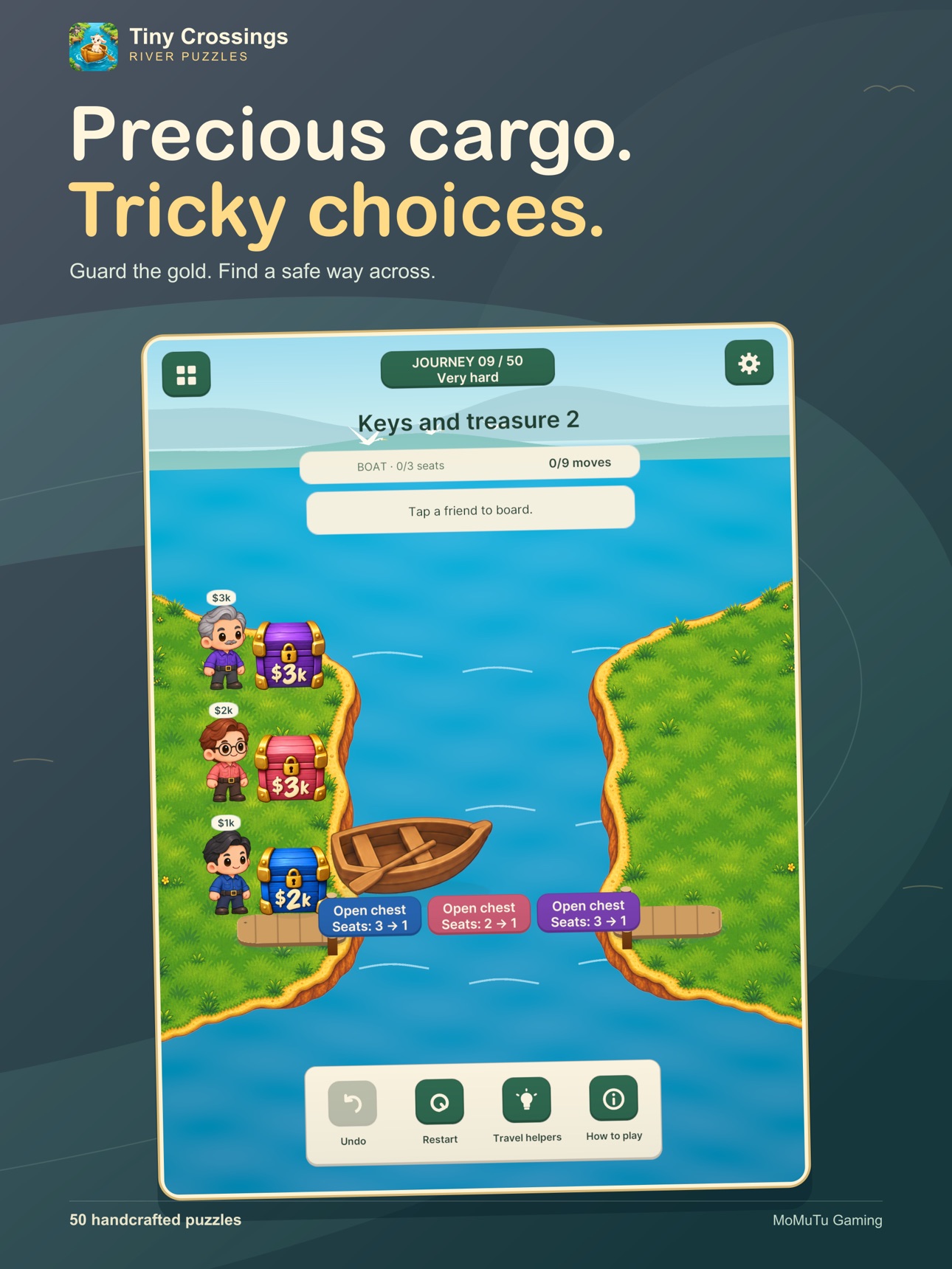 Screenshot 7 of Tiny Crossings: River Puzzles