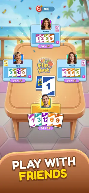 Flip N Bust: Casual Card Game screenshot 2
