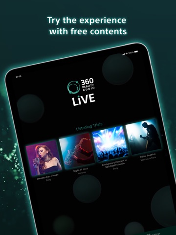 360 Reality Audio Live iPad screenshot 1