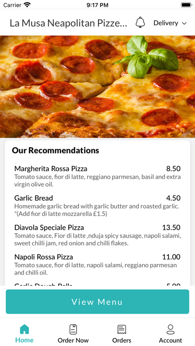 La Musa Neapolitan Pizzeria Screenshot