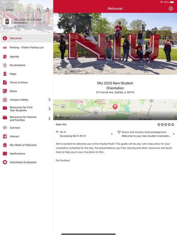 NIU Guidebook app screenshot