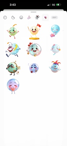 浮动气泡贴纸 screenshot