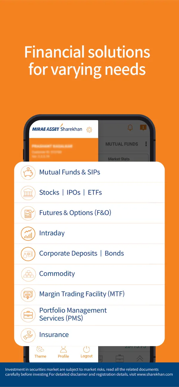 Screenshot #3 pour Mirae Asset Sharekhan App