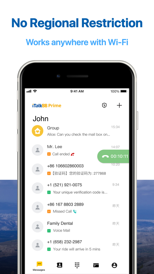 #6. iTalkBB Prime–Int'Nums&eWallet (iOS) By: iTalk Global Communications, Inc.