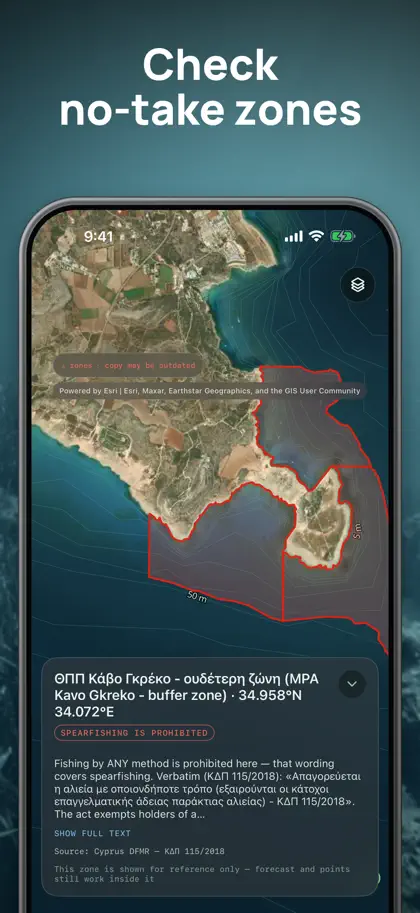 Screenshot 5 von 6 zu Spearo: Spearfishing Forecast