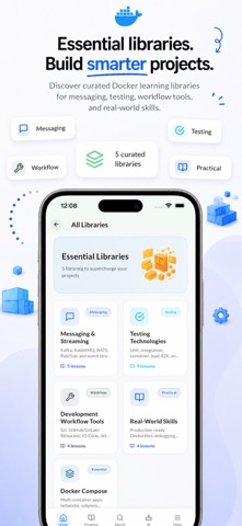 Learn Docker: DevOps & Cloud iPhone screenshot