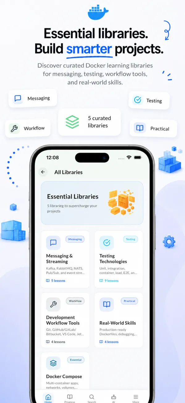 Screenshot #3 pour Learn Docker: DevOps & Cloud