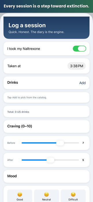 Extinct: TSM Alcohol Tracker Screenshot 2 of 8