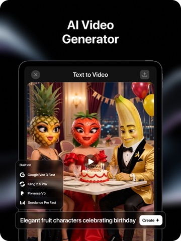 Imagine AI: Video Playground iPad screenshot
