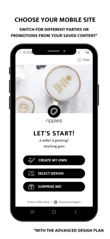 Ripples -Drink Personalization app screenshot