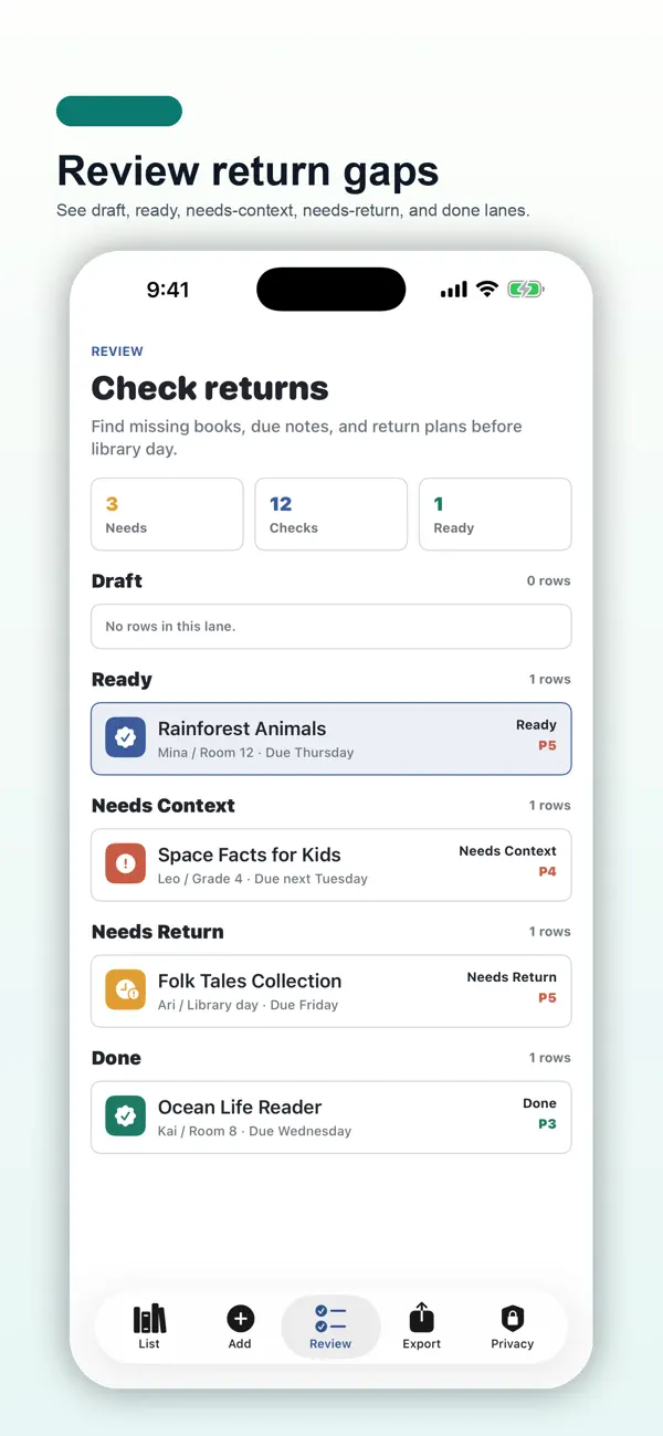 Screenshot #3 pour Library Book Return Pad