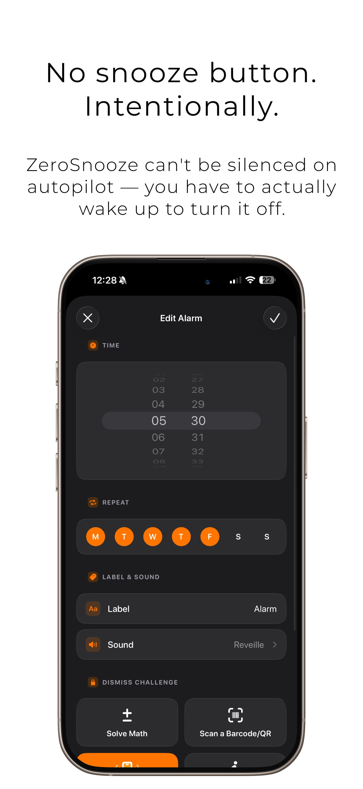 ZeroSnooze screenshot 2